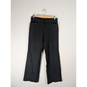 Eileen Fisher Heavyweight Rayon Knit Wide-Leg Pants Black